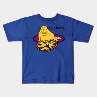 Cat Chonk Got Pizza Kids T-Shirt